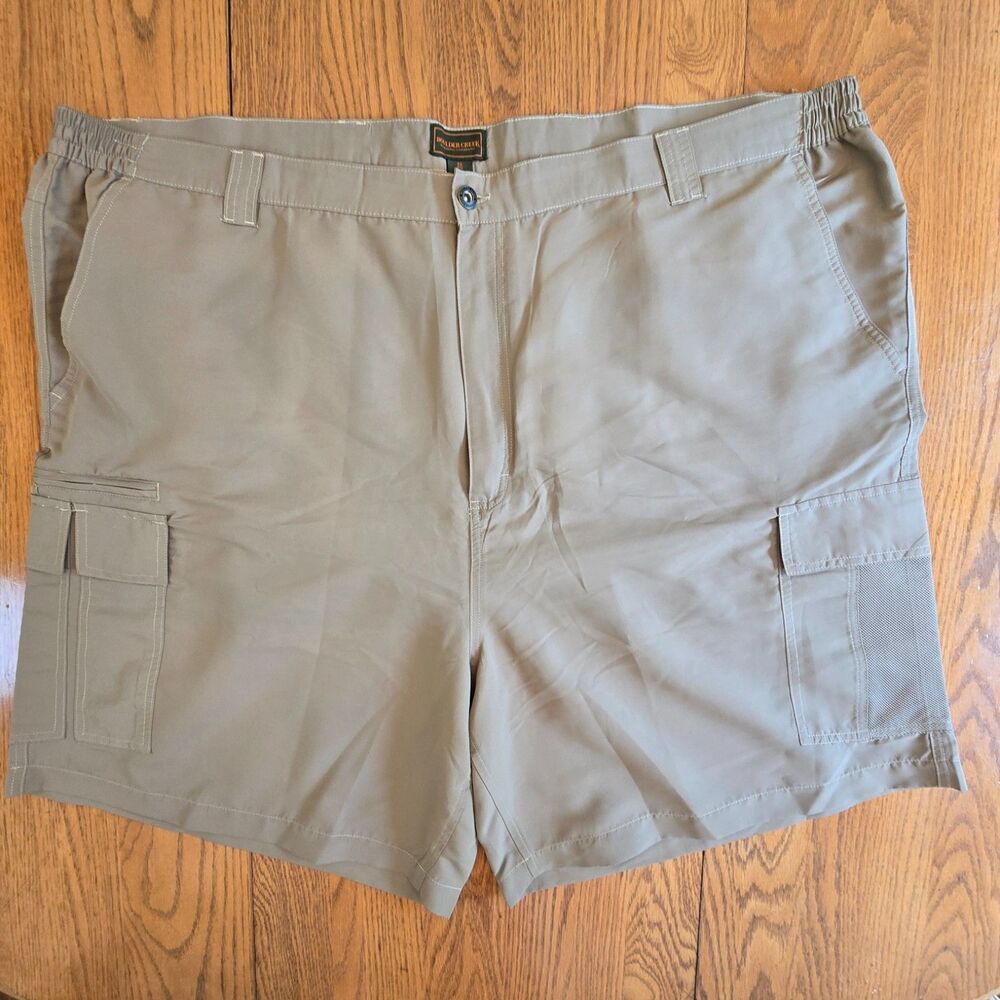 King Size Boulder Creek Khaki Cargo Shorts Size 52 Big NWOT